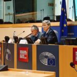 Professor Jeffrey Sachs addresses a packed house at the European Parliament